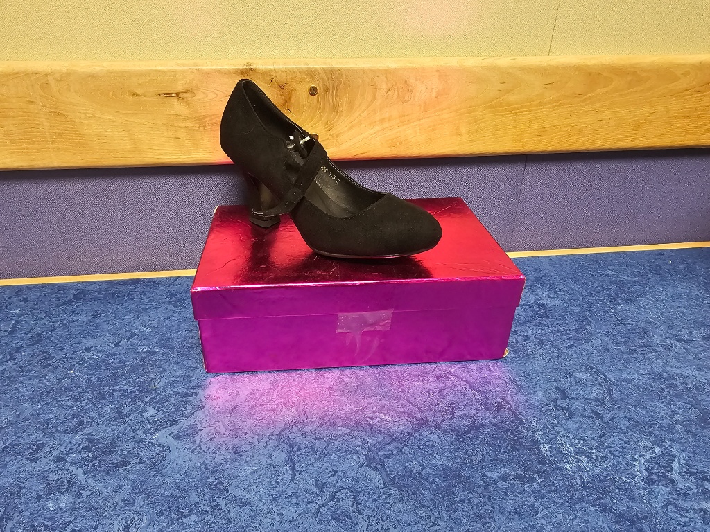 High-Healed Shoes Black Velvet