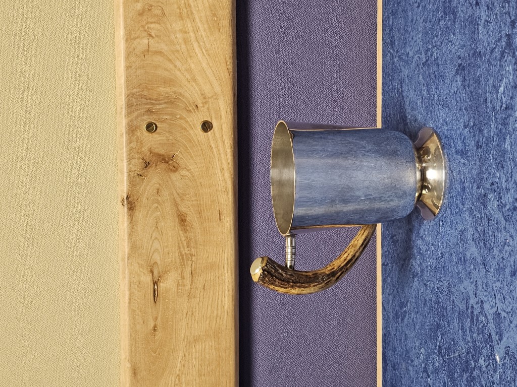 Pewter Mug with Horn Handle